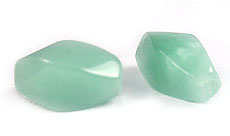 Aqua Jade Twisted 7x15mm Gemstones