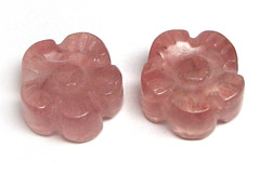 Cherry Quartz Flower 13mm Gemstones
