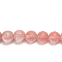 Gemstones Rec. Cherry Quartz Round 6mm