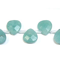 Chinese Amazonite Gemstones Faceted Briolette 10x10mm