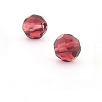 Crystal Glass Rounds Amethyst 5mm