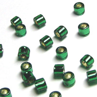 Miyuki Delica 10 Silver Lined Emerald Seed Beads