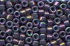 Miyuki Delica DB0134 Opaque Purple Gray Rainbow Luster Seed Beads