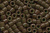 Miyuki Delica DB0657 Dyed Opaque Olive Drab Seed Beads