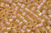 Miyuki Delica DB0852 Matte Transparent Light Topaz AB Seed Beads