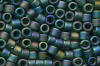 Miyuki Delica DB0859 Matte Transparent Emerald AB Seed Beads
