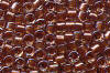 Miyuki Delica DB0915 Sparkling Ginger Lined Crystal Seed Beads