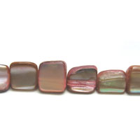 Mother of Pearl Natural Rectangle Dyed Pink