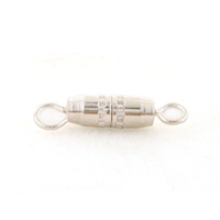Smooth Torpedo Clasps Silver Findings