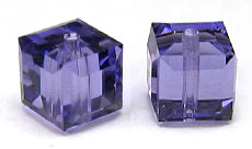 Swarovski Cube 5601 4mm Tanzanite