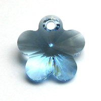 Swarovski Flower 6744 12mm Aquamarine Pendants