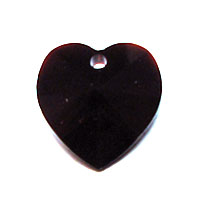 Swarovski Heart 6202 10mm Garnet Pendants