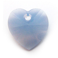 Swarovski Heart Pendants 6202 14mm Air Blue Opal