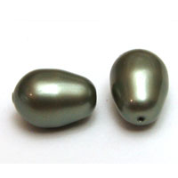 Swarovski Pear Pearls 5821 11mm Powder Green
