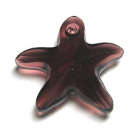 Swarovski Starfish 6721 16mm Burgundy Pendants