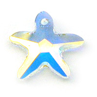 Swarovski Starfish 6721 16mm Crystal AB Pendants