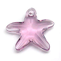 Swarovski Starfish 6721 16mm Light Amethyst Pendants