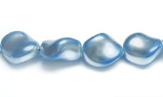 Swarovski Wave Pearls 5826 9mm Light Blue