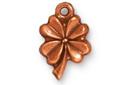 TierraCast Antique Copper 4 Leaf Clover Drop