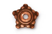 TierraCast Antique Copper Beaded Star Bead Cap