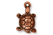 TierraCast Antique Copper Turtle Drop