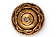TierraCast Antique Gold 8mm Celtic Bead Cap