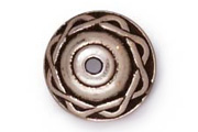 TierraCast Antique Silver 8mm Celtic Bead Cap