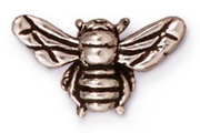 TierraCast Antique Silver Honey Bee Bead