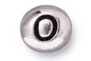 TerraCast Antique Silver O Letter Bead