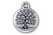 TierraCast Antique Silver Tree Of Life Drop