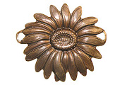 Trinity Vintage Patina Sunflower 2 Ring Connector