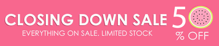 20% Storewide Closing Down Sale